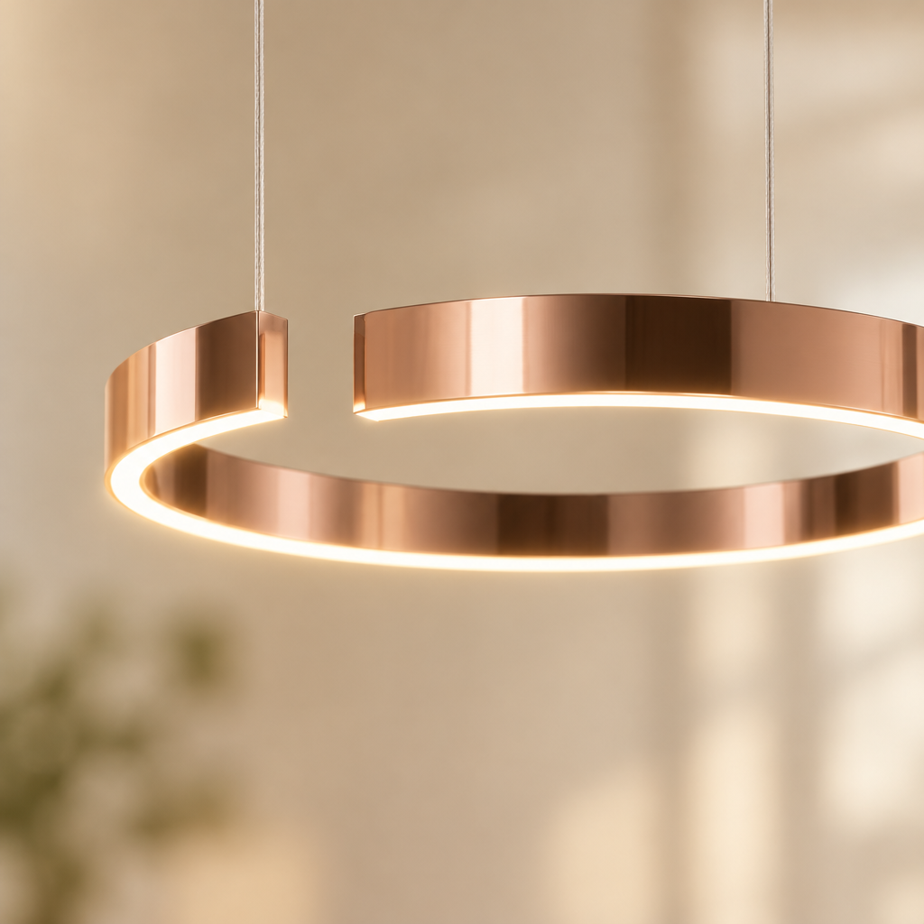 Arden Open Ring Pendant Light – close-up of the ring opening