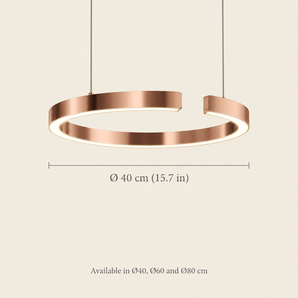 Arden Open Ring Pendant Light dimensions
