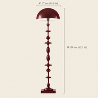 Askew Turned Dome Floor Lamp dimensions