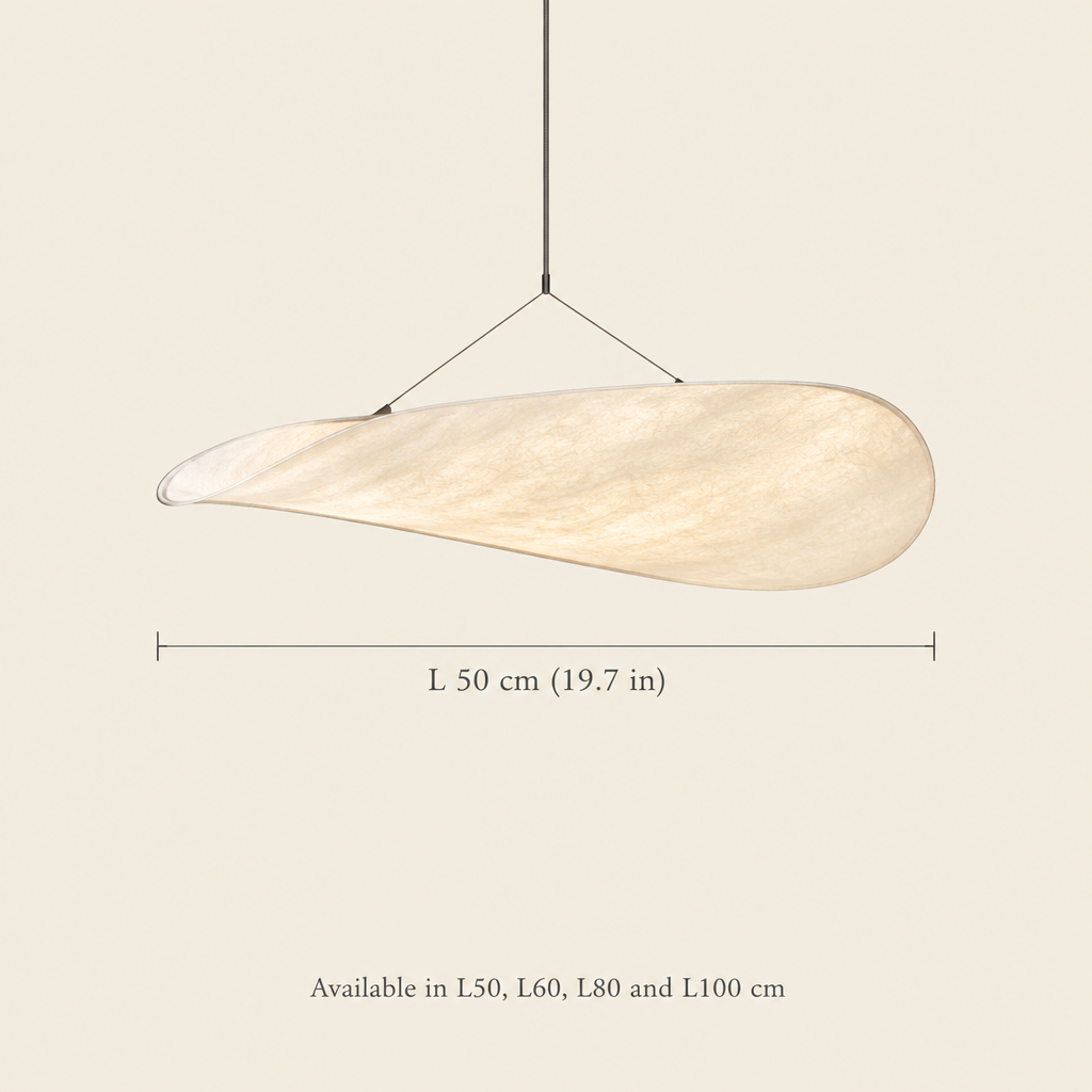 Beckley Silk Leaf Pendant Light dimensions