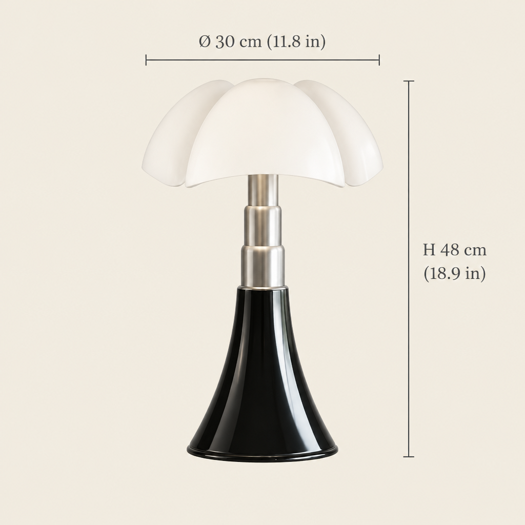Bramley Petal Table Lamp dimensions