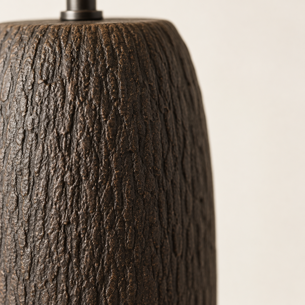 Chalfont Ceramic Floor Lamp – close-up of the textured ceramic body