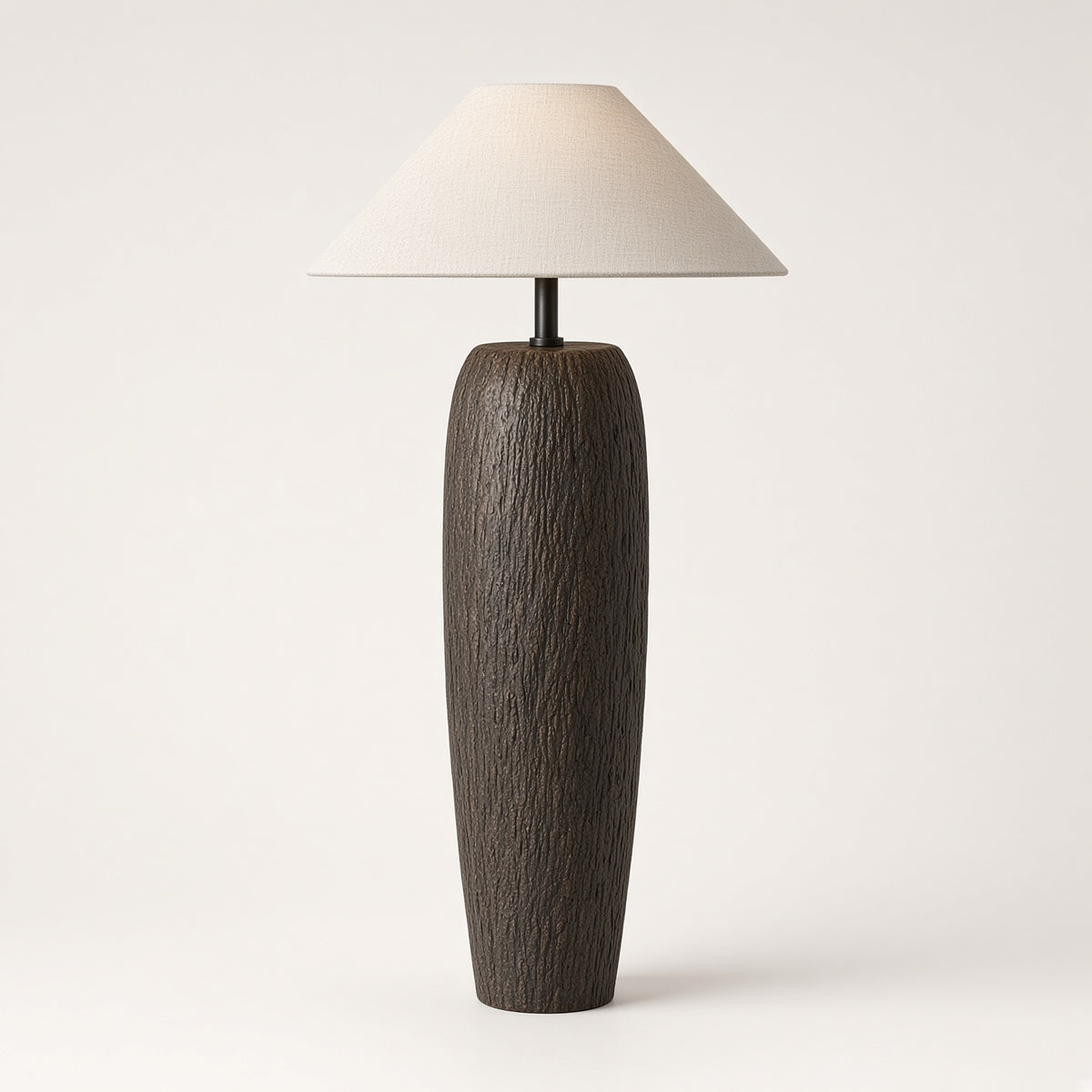 Chalfont Ceramic Floor Lamp switched off on a plain background