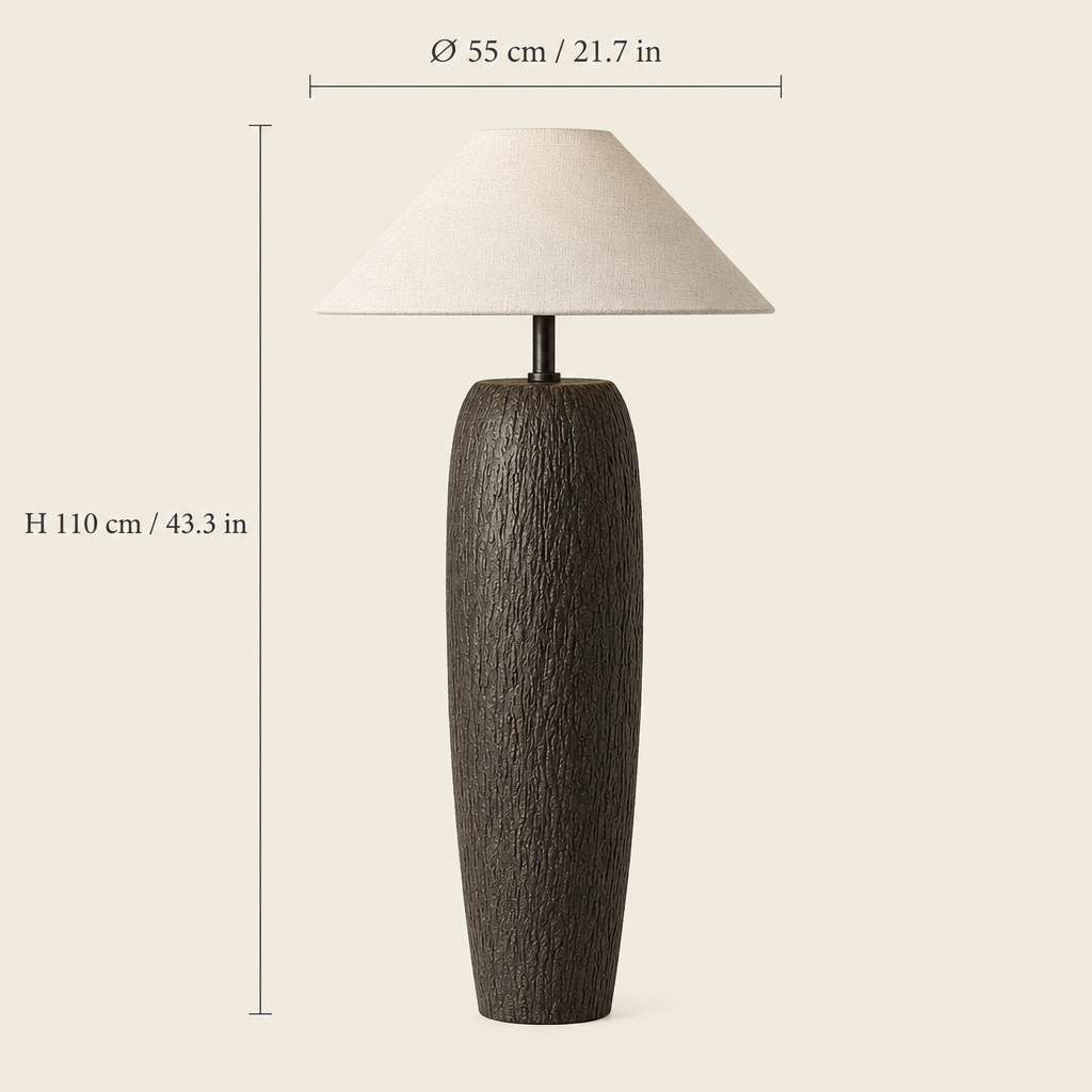 Chalfont Ceramic Floor Lamp dimensions