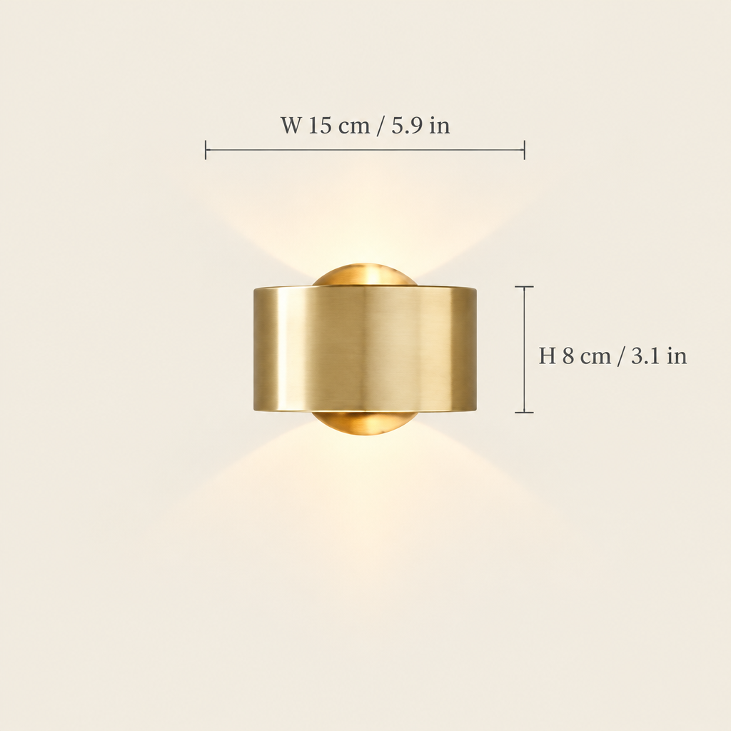 Exton Up-Down Wall Light dimensions