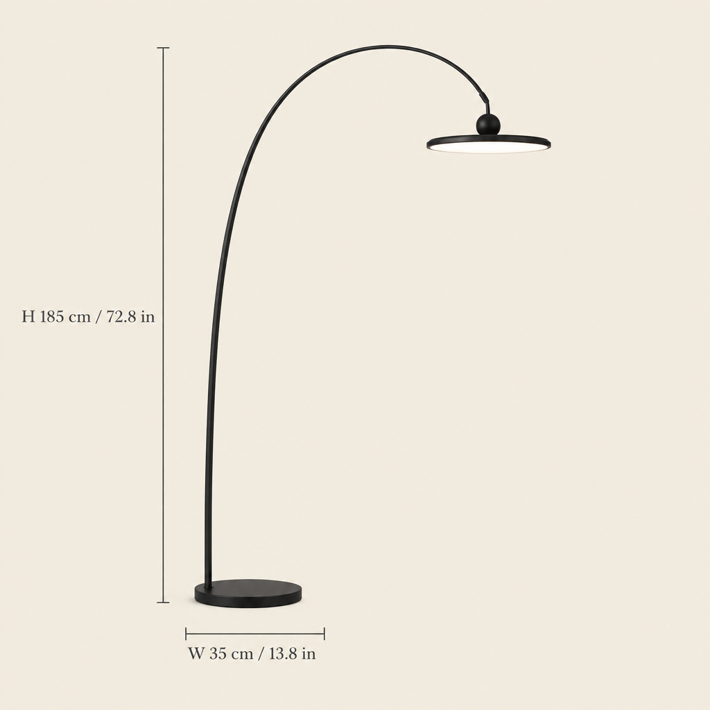 Greta Arc Floor Lamp dimensions