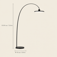 Greta Arc Floor Lamp dimensions