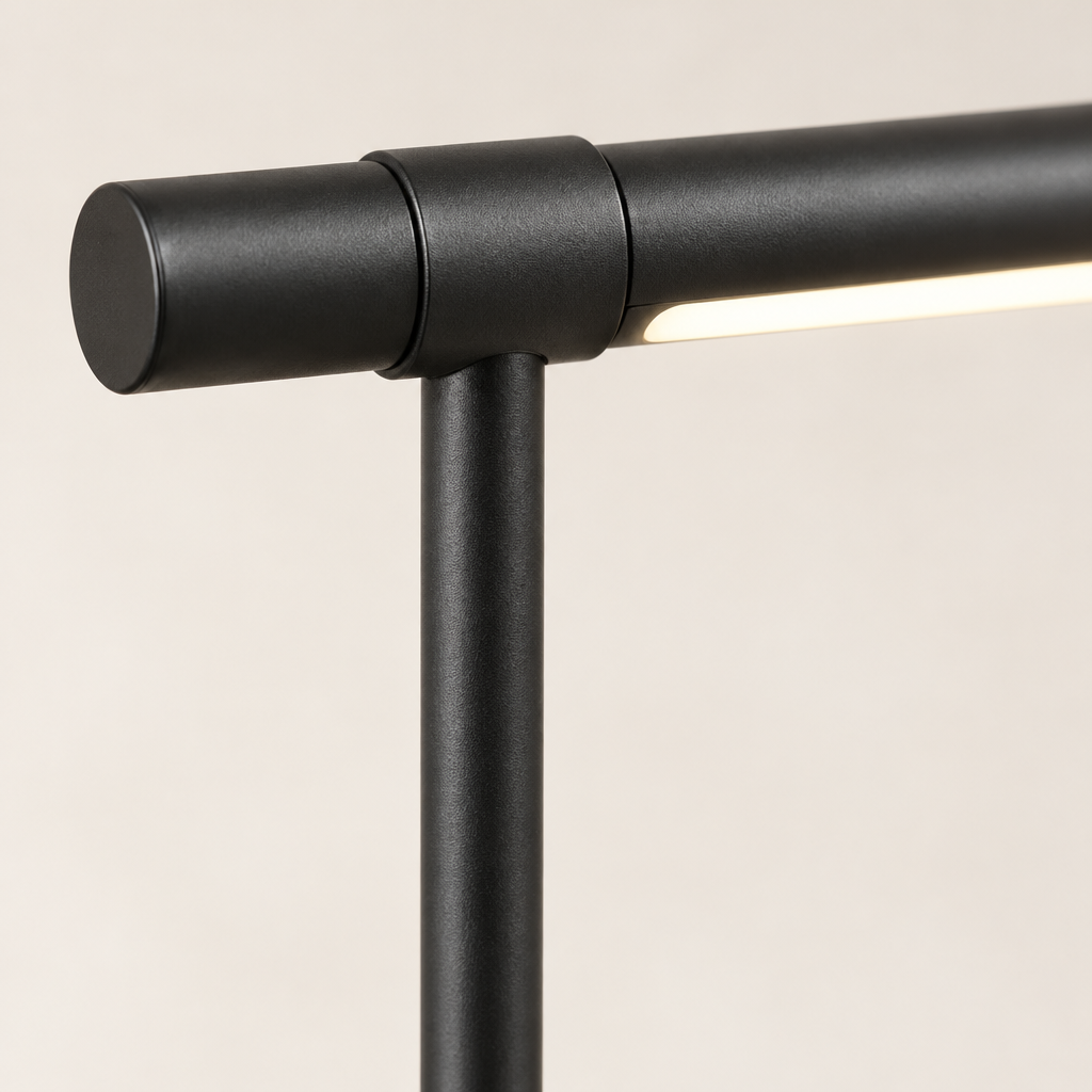 Keswick LED Desk Lamp – close-up of the LED bar and stem joint