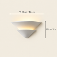 Lune Tiered Uplighter Wall Light dimensions