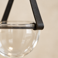 Moreton Strap Glass Pendant Light – close-up of the strap holding the glass bowl