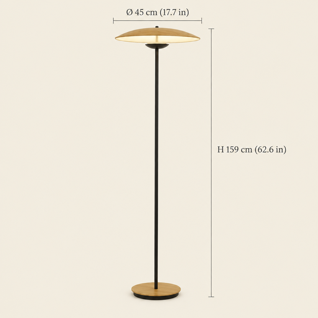 Orford Disc Floor Lamp dimensions