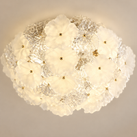 Pembroke Glass Petal Ceiling Light – close-up of the glass petals