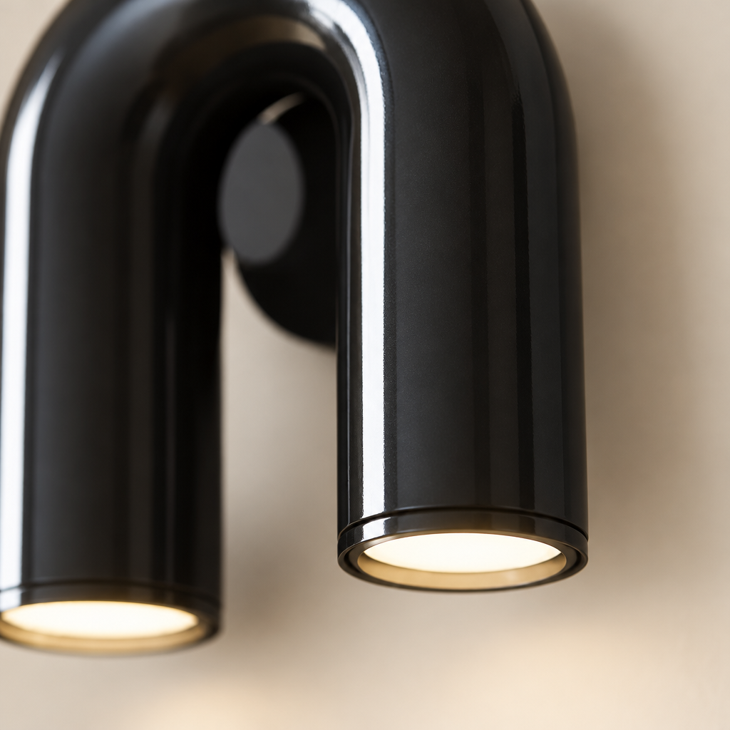 Ramsey Arch Wall Light – close-up of the downlight opening