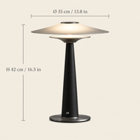 Truro Glass Table Lamp dimensions