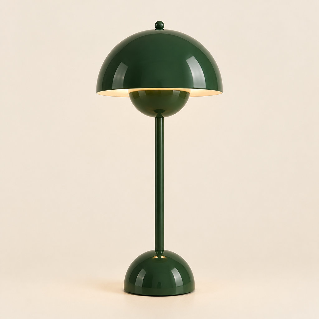 Ullswater Dome Table Lamp – switched on, studio view