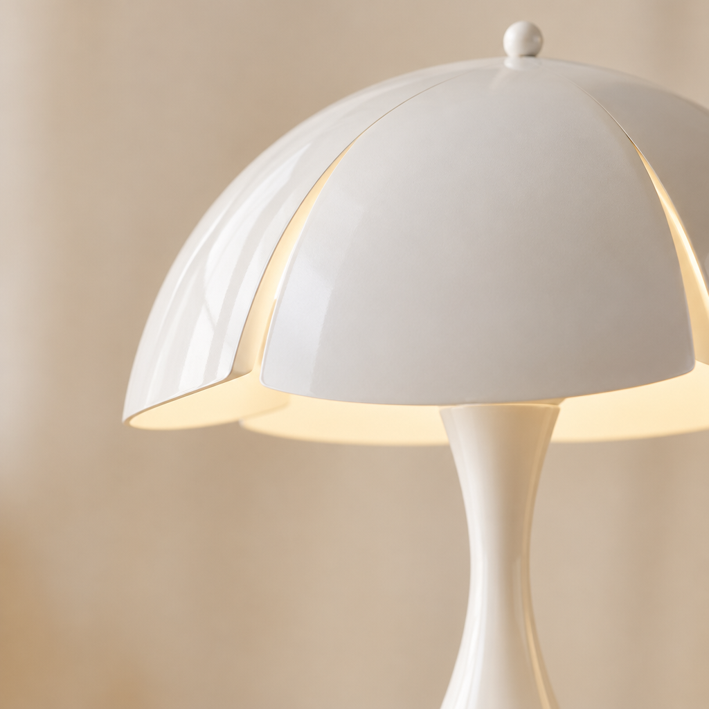 Walberswick Layered Dome Table Lamp – close-up of the layered petal edges